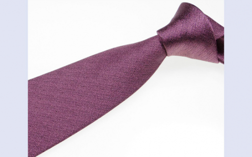 No.332 ネクタイ　富士桜工房　梨地無地　長春色 ／ シルク おしゃれ 山梨県 特産品【n0332_yam_A】