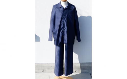 No.346 シルクパジャマ（ワンマイルウェア）うちもそとも 上下セット　Mサイズ ／ 上質 ぱじゃま 山梨県【n0346_yam】