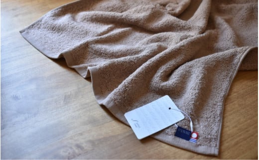 factory towel bath　今治タオル認定バスタオル 2枚セット ブラウン ／ タオル 今治 織物 染物 山梨県【n0501-br_mut_A】