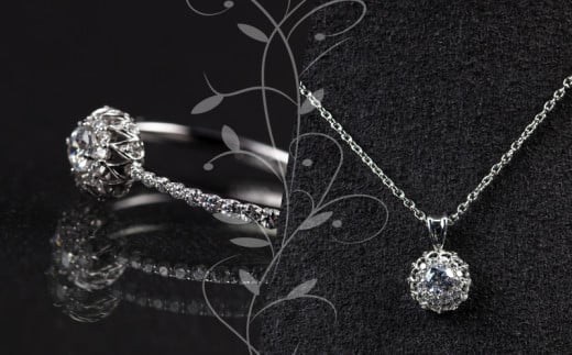 pt900 ダイヤモンド リング 0.32ct & ネックレス 0.21ct  豪華2点セット （set677-971） 鑑別書 保証書 ケース 付 ／ ジュエリー アクセサリー 宝石 プラチナ ギフト プレゼント 贈り物 記念日 お祝い 誕生日 人気 高級 山梨県 西桂町【n0540_liz_B】