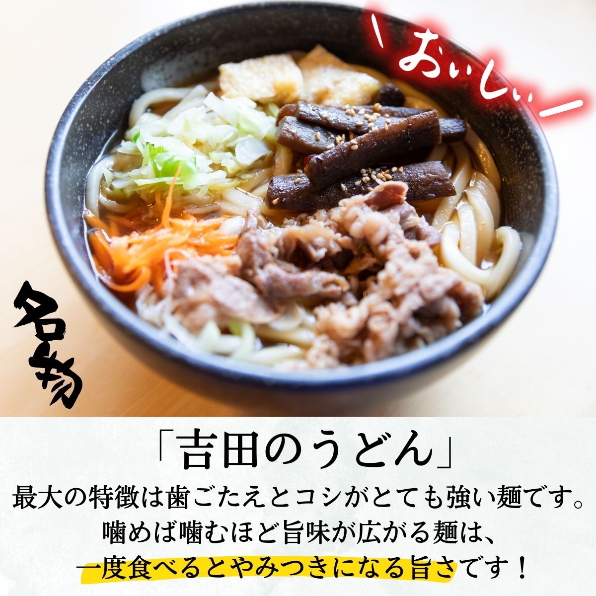 [訳あり]吉田のうどん 3人前　( 3人前平袋×1パック） 富士山麓の水で練り上げたコシの強いうどん ／ セット 饂飩 乱切り麺 硬め 太麺 半生麺 山梨県 特産品【n0626-01_hir】 1袋