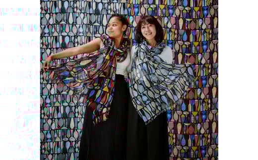 No.136 スティグ・リンドベリ　ポテリー　グレー ／ ファッション 織物 山梨県【n0136_mut】