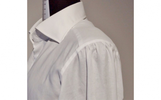 No.261 Lサイズ　140番手　cotton100％　ハンドメイドシャツ ／ ファッション コットン 天然素材 山梨県【n0261_del】