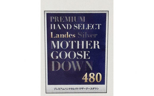 No.432 【スーパープレミアムグース羽毛布団】綿100％ブルー系 ／ 寝具 布団 ホワイトグースダウン 山梨県【n0432_del_A】