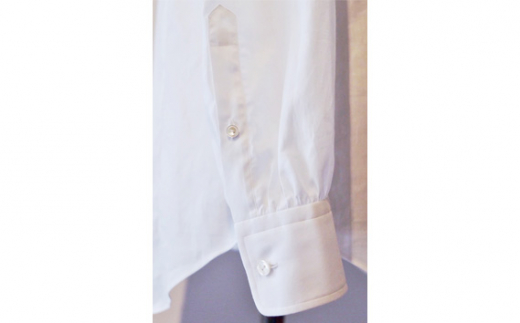 No.261 Lサイズ　140番手　cotton100％　ハンドメイドシャツ ／ ファッション コットン 天然素材 山梨県【n0261_del】
