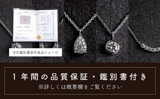ダイヤ ダイヤモンド ネックレス 0.30ct 鑑別書 保証書 ケース 付 ジュエリー アクセサリー ペンダント 宝石 プラチナ ギフト プレゼント 贈り物 記念日 お祝い 誕生日 人気 高級 山梨県 西桂町【n0481_liz_B】