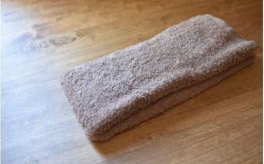 factory towel face　今治タオル認定フェイスタオル ブラウン ／ タオル 今治 織物 染物 山梨県【n0505-br_mut】