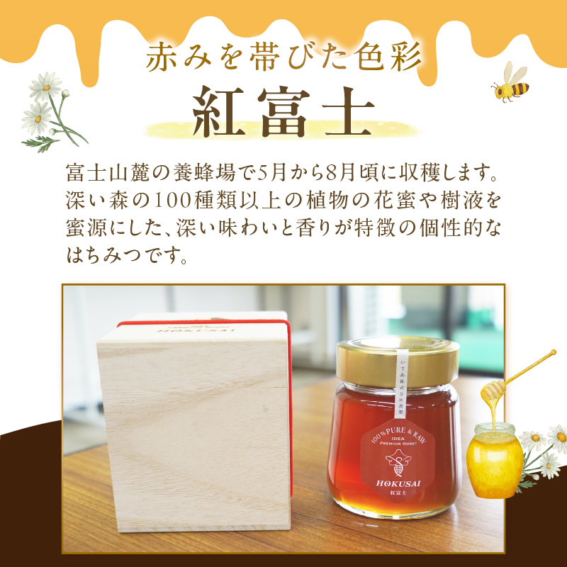 忍野村産　いであプレミアム・ハニー HOKUSAI【紅富士 270g】