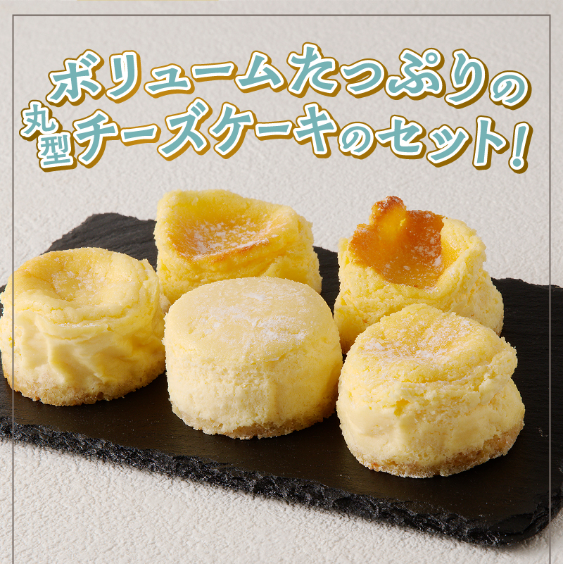 丸型チーズケーキ5個セット