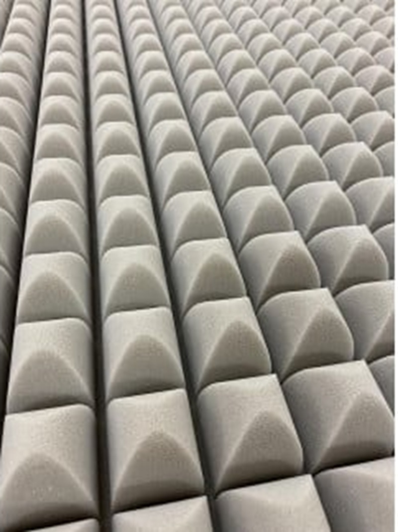 【シビラ】マットレス　体圧分散型高反発ウレタンフォーム（厚さ約７ｃm）ピロケース付　リブレ　グレー