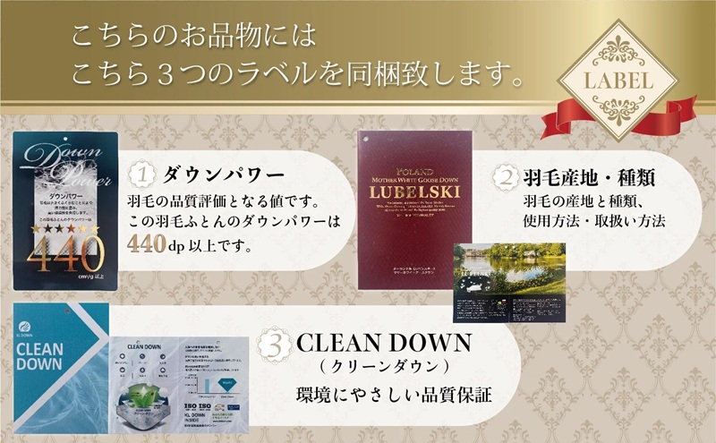 【シングル】羽毛掛けふとん Luxury (ラグジュアリー) 150cm×210cm