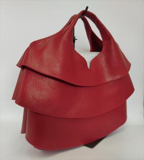 「鞄工房　香」フリルバック　赤 FAA3036