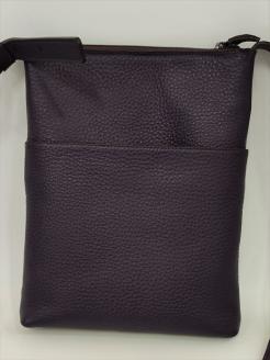 「鞄工房　香」シンプルショルダーバッグ パープル FAA3020