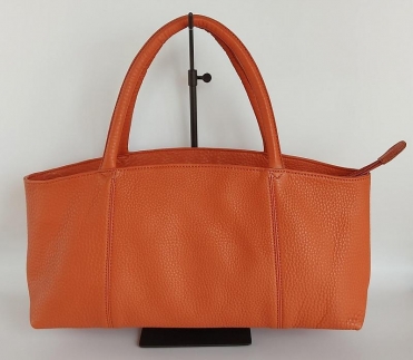 「鞄工房　香」横長トートバック　オレンジ FAA3033