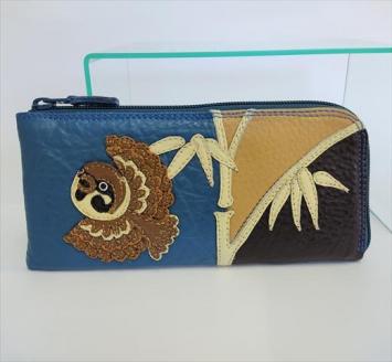 「鞄工房　香」ファスナー長財布 　ふくら雀 FAA3013