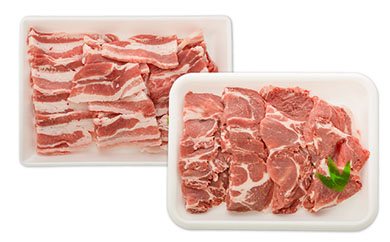 富士ケ嶺ポーク 【焼肉用 肩ロース＆豚バラ】4～5人前 FAB009