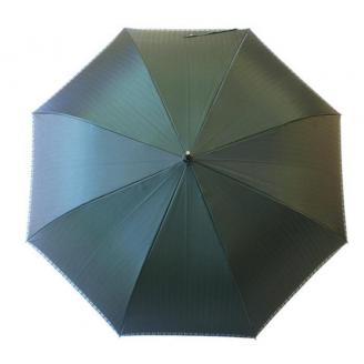 槙田商店【紳士雨傘】長傘 Tie Plain×Stripe 緑 FAA5008