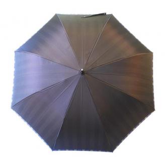 槙田商店【紳士雨傘】長傘 Tie Plain×Stripe 茶 FAA5006