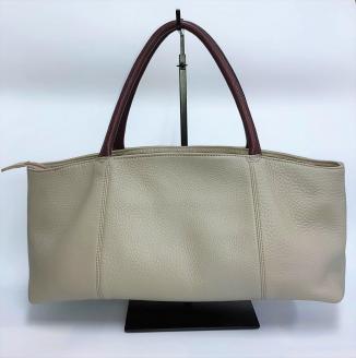 「鞄工房　香」横長トートバック　グレー FAA3035
