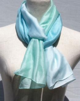 富士桜工房コンパクトストール「とにかる」ミント とにかく軽い！（スカーフ） FAA4003