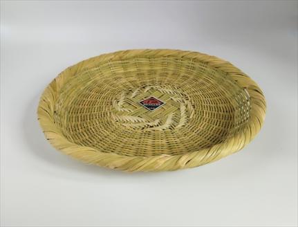 富士北麓”勝山”スズ竹細工「中皿」1枚 山梨県伝統工芸品 FAA6002