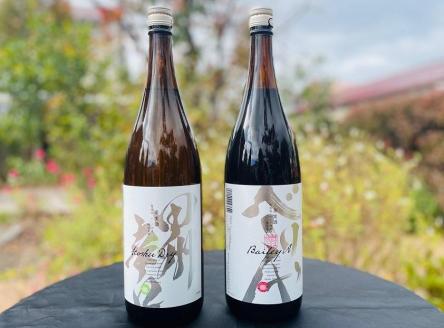 山梨県産甲州・山梨県産ベーリーＡ一升瓶セット FAE002