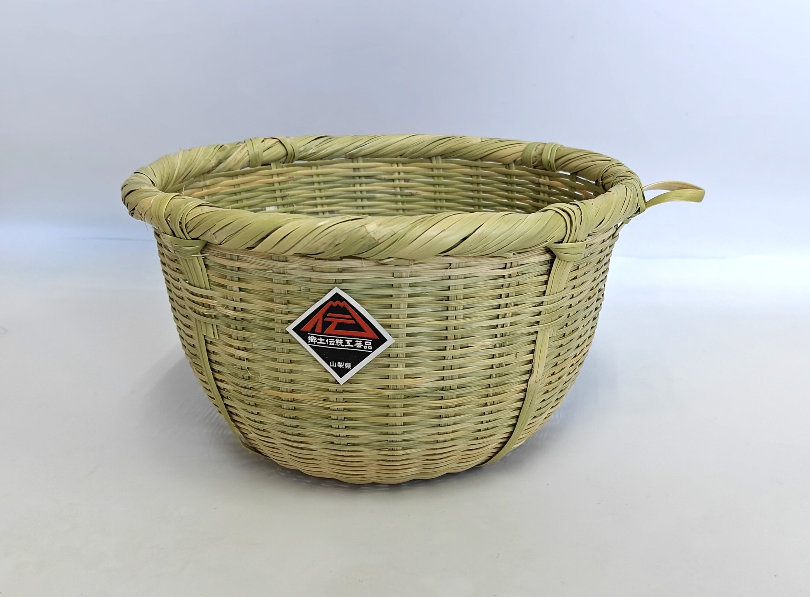 ぶら下げ耳付き！「米研ぎザル 小(3合用)」富士北麓”勝山”スズ竹細工 山梨県認定郷土伝統工芸品 FAA7069