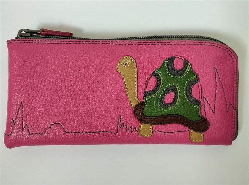 「鞄工房　香」レザー長財布 カメ FAA3018