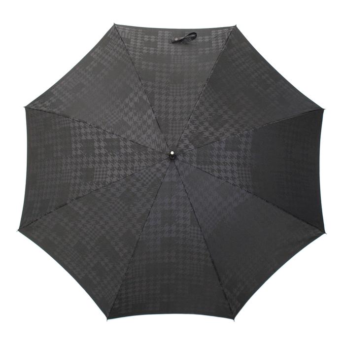 槙田商店【紳士晴雨兼用】長傘 monotone 千鳥チェック FAA5026