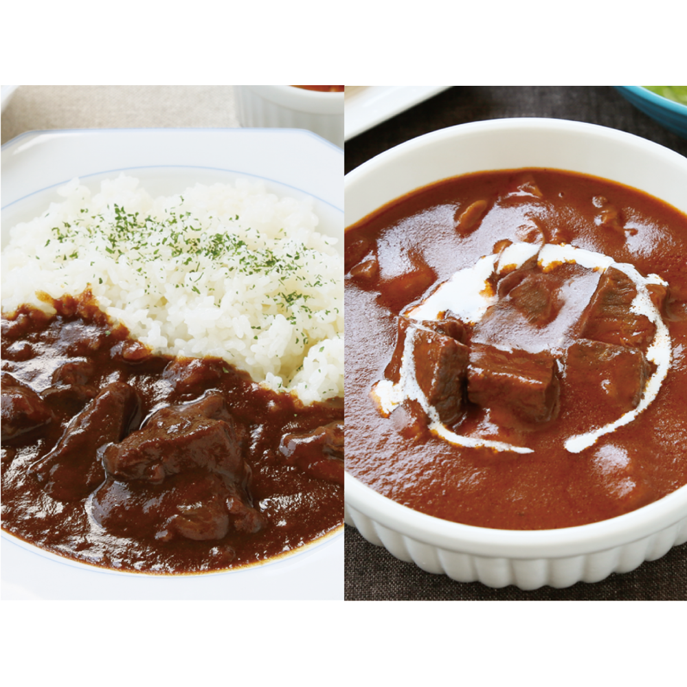 富士山黒牛カレー・シチューセット各３個　計６個 FAX006