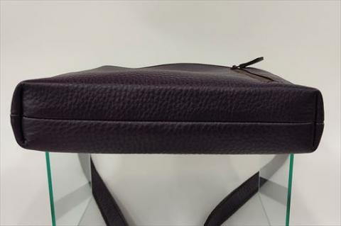 「鞄工房　香」シンプルショルダーバッグ パープル FAA3020