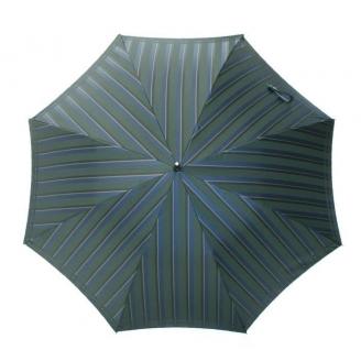 槙田商店【紳士雨傘】長傘 Tie Stripe×Plain ダークグリーン FAA5010