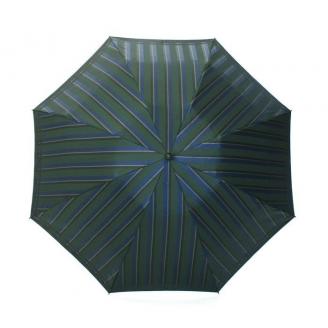 槙田商店【紳士折りたたみ傘 】Tie Stripe×Plain ダークグリーン FAA5015