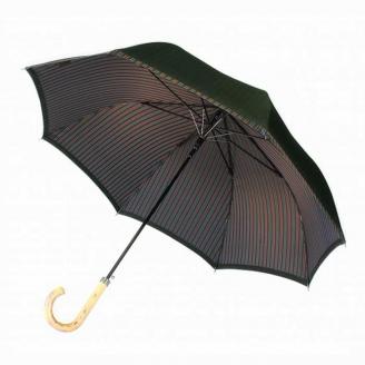 槙田商店【紳士雨傘】長傘 Tie Plain×Stripe 緑 FAA5008
