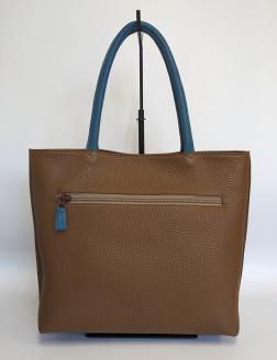 「鞄工房　香」アヒルのレザートートバッグ（ブラウン） FAA3049