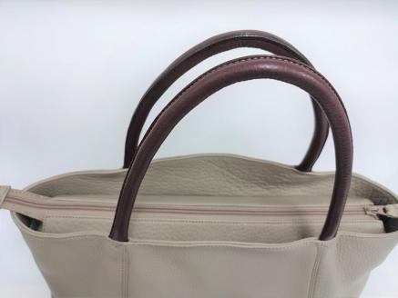 「鞄工房　香」横長トートバック　グレー FAA3035