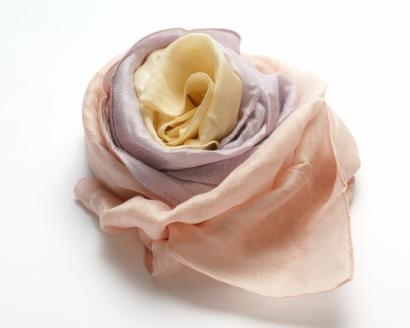 富士桜工房リネン×シルクストール「さらつや」二つ色　通気性に優れたストール！ FAA4014