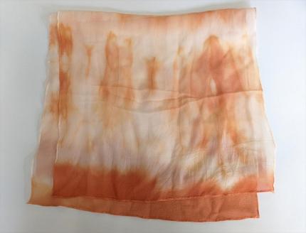 草木染めシルクスカーフ（むら染め） FAA7037