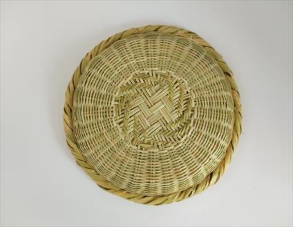 富士北麓”勝山”スズ竹細工「小皿」1枚 山梨県伝統工芸品 FAA6001