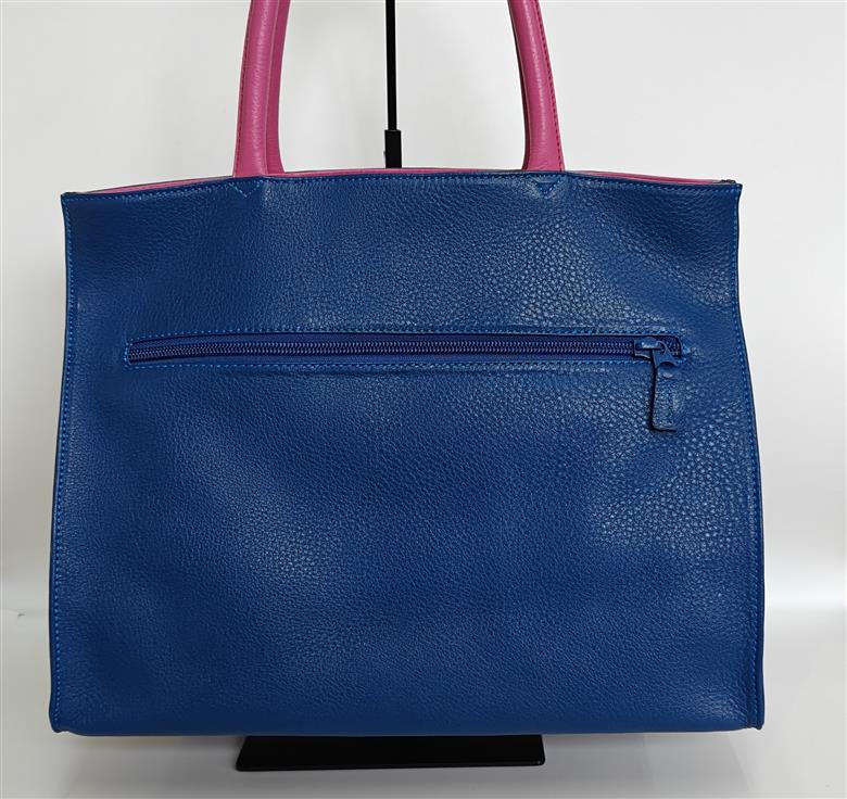 「鞄工房　香」タンポポのレザートートバッグ（ブルー） FAA7065