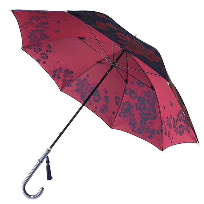 槙田商店【晴雨兼用】長傘 ”絵おり” 大バラ：紺 FAA5071