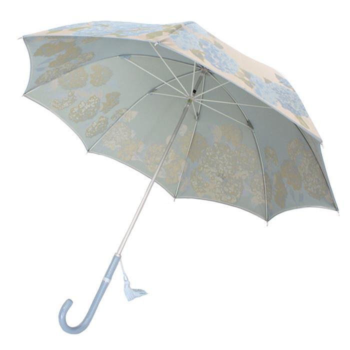 槙田商店【晴雨兼用】長傘 ”絵おり” 紫陽花 FAA5068