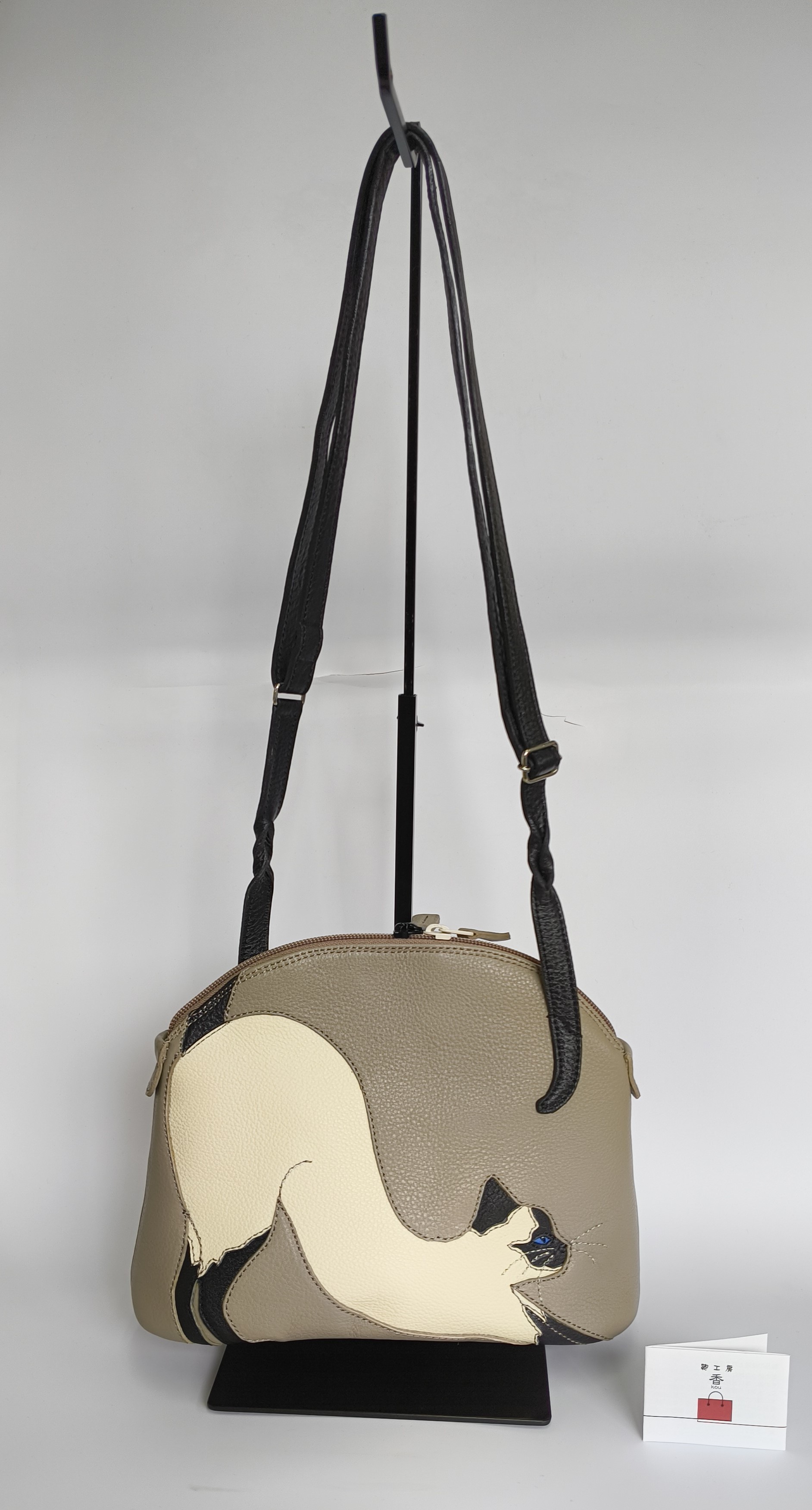 「鞄工房　香」シャム猫のショルダーバッグ FAA7062