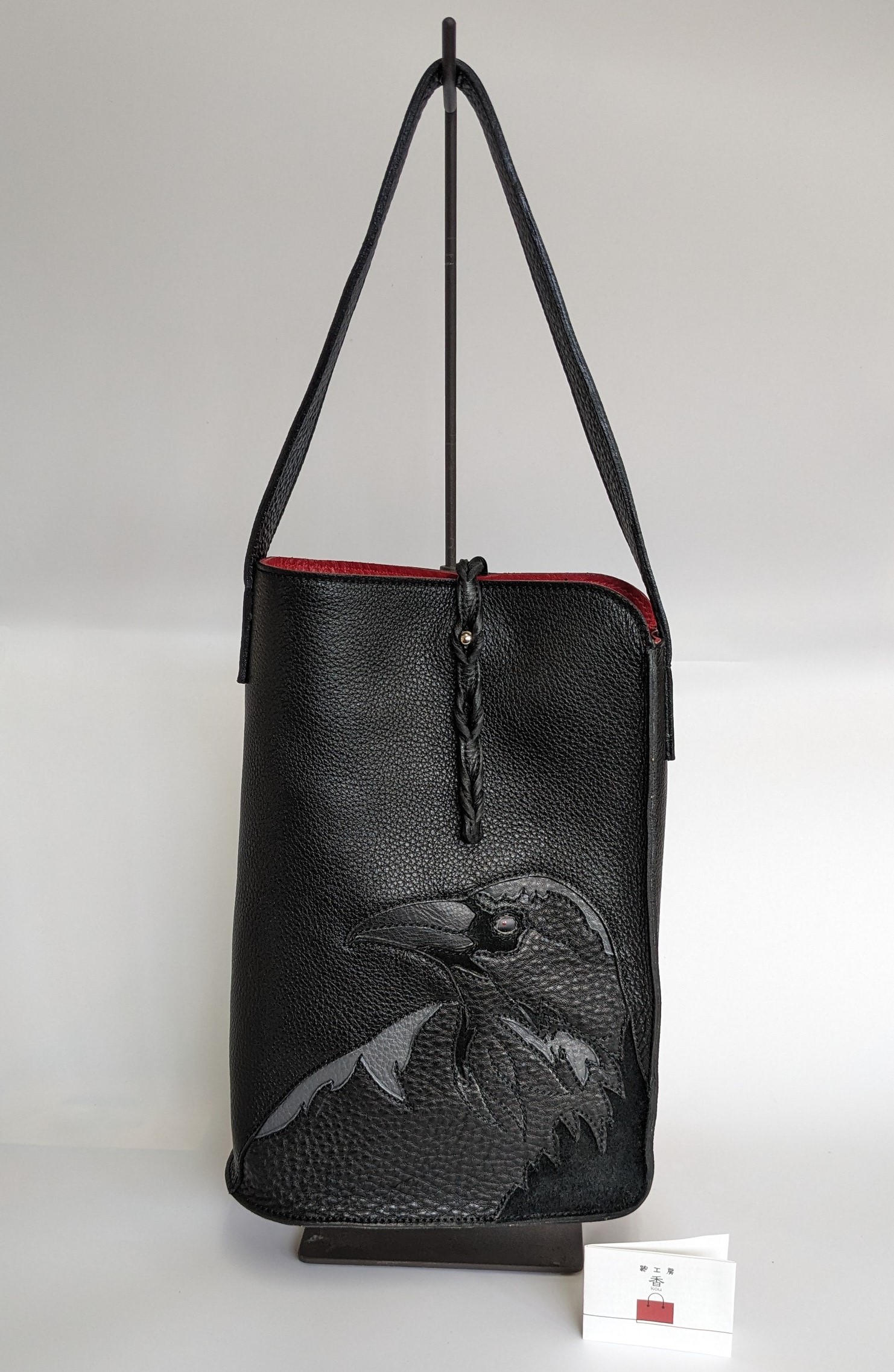 「鞄工房　香」カラスのトートバッグ FAA7063