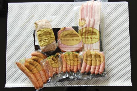 【山中湖ハム 定期便】1ヶ月目『ハム・ソーセージ詰合せ』2ヶ月目『山中湖ハムの手作りハム』 FAB024