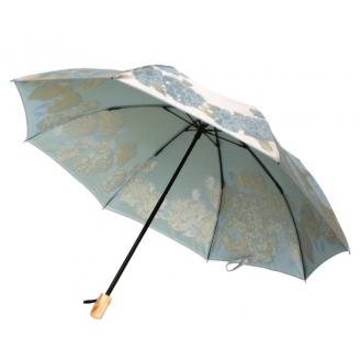 槙田商店【晴雨兼用折りたたみ傘】”絵おり” 紫陽花 FAA5061