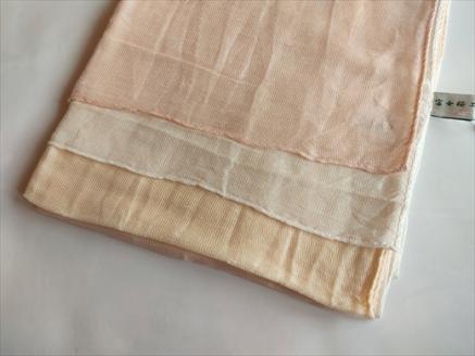 富士桜工房リネン×シルクストール「さらつや」ピンクベージュ 通気性に優れたストール！ FAA4011