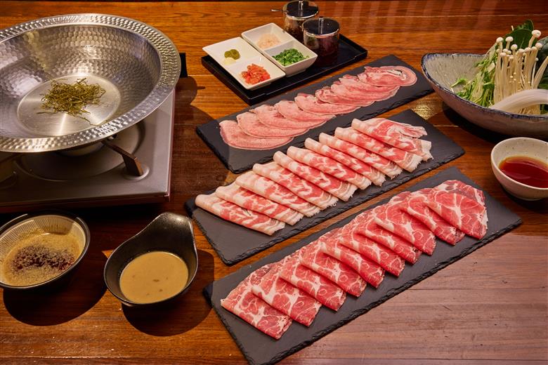 専門店のタレと山梨ブランド豚2種の豚しゃぶセット FBI002