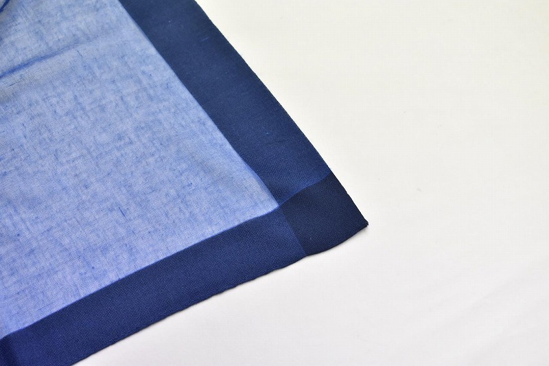 シルク×カシミヤストール Frame(ブルー)(男女兼用)天然素材ストール専門店muto FAA4027