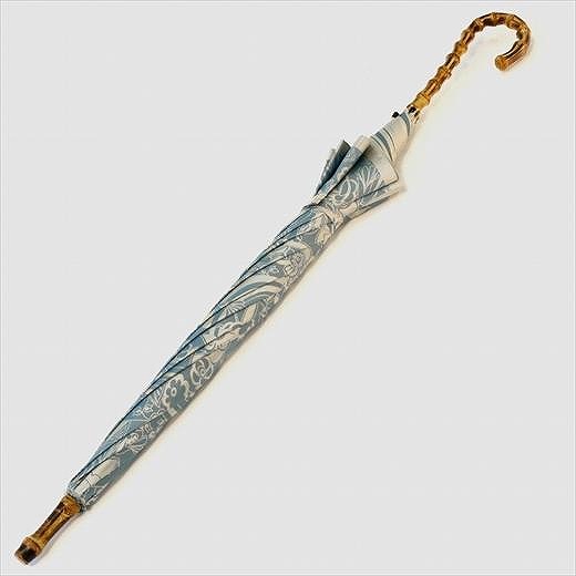 槙田商店【晴雨兼用】長傘 kirie 更紗：レイクブルー FAA5046